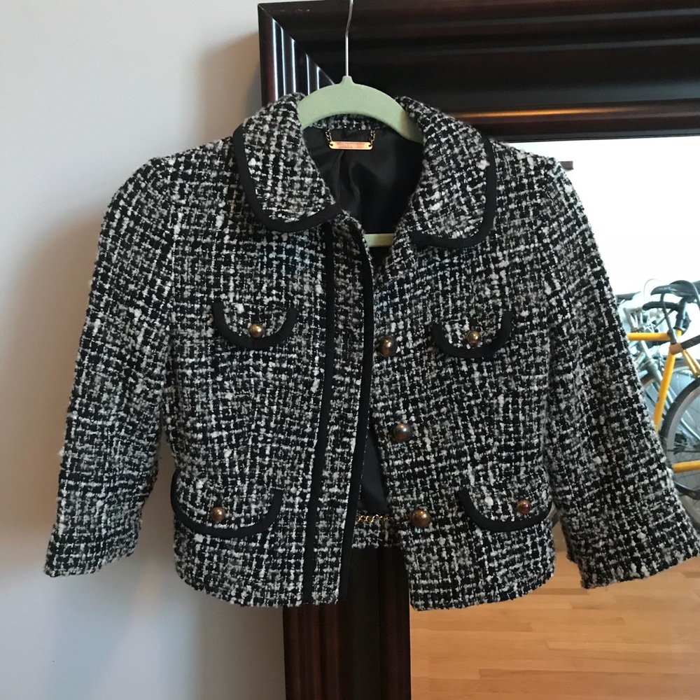 Express crop blazer